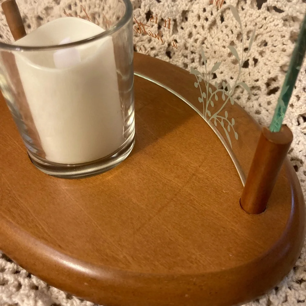 Vintage Hallmark Maya Angelou Quote Candle Tea Light Holder with Electric Candle - Picture 8 of 12